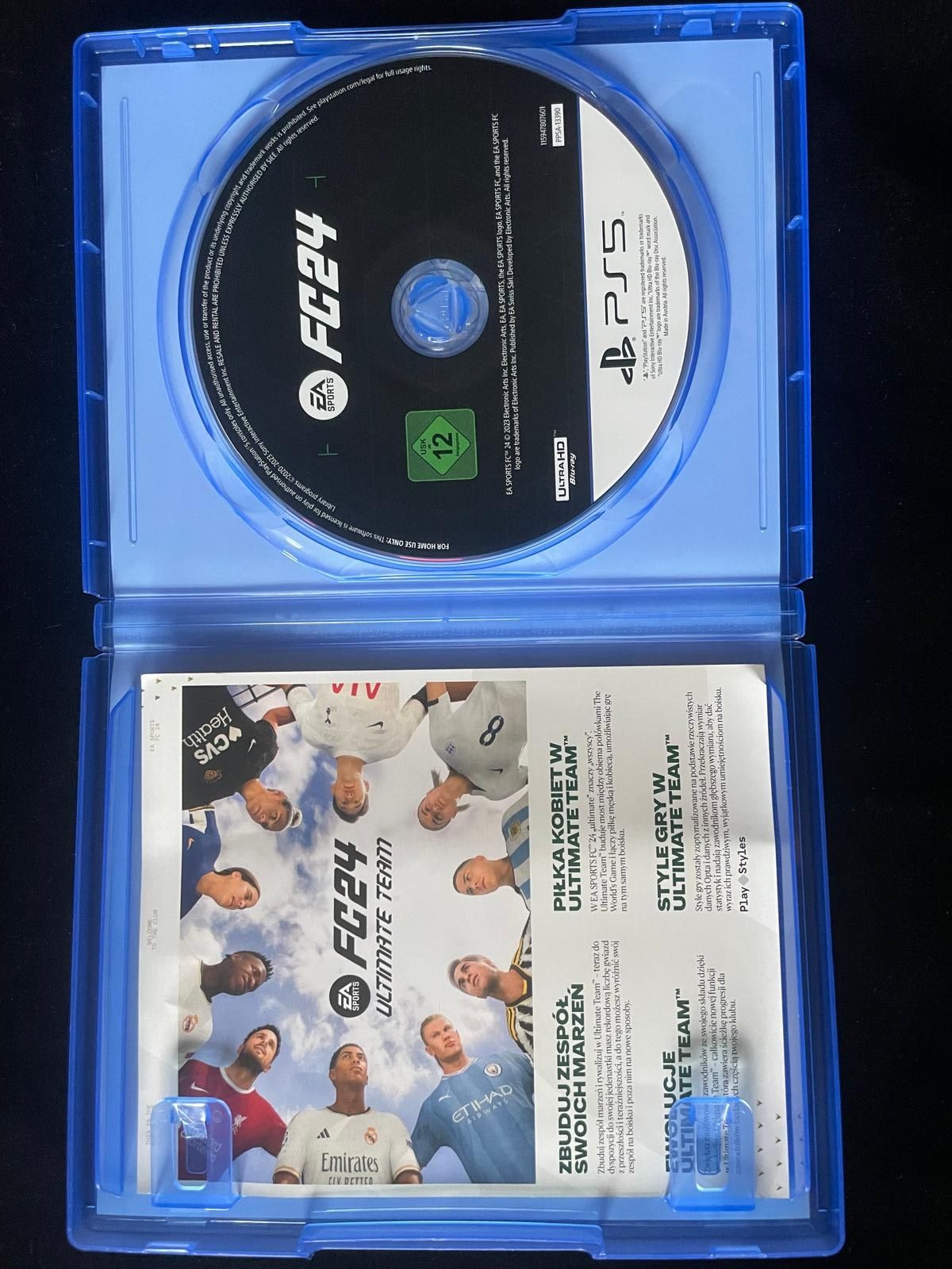EA FC24 na PS5 Gra po polsku w BDB stanie Komplet 3xPL FIFA 2024
