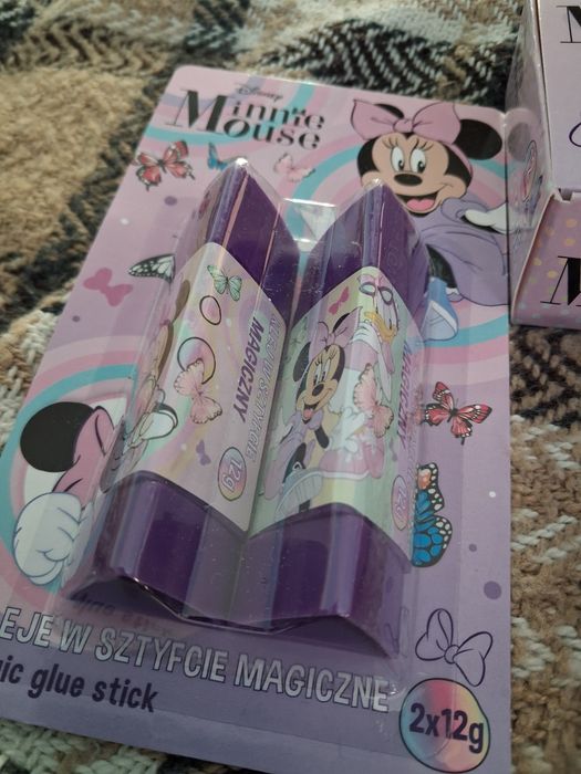 MEGA wyprzedaż! Myszka Minnie zestaw flamastry klej farby plastelina