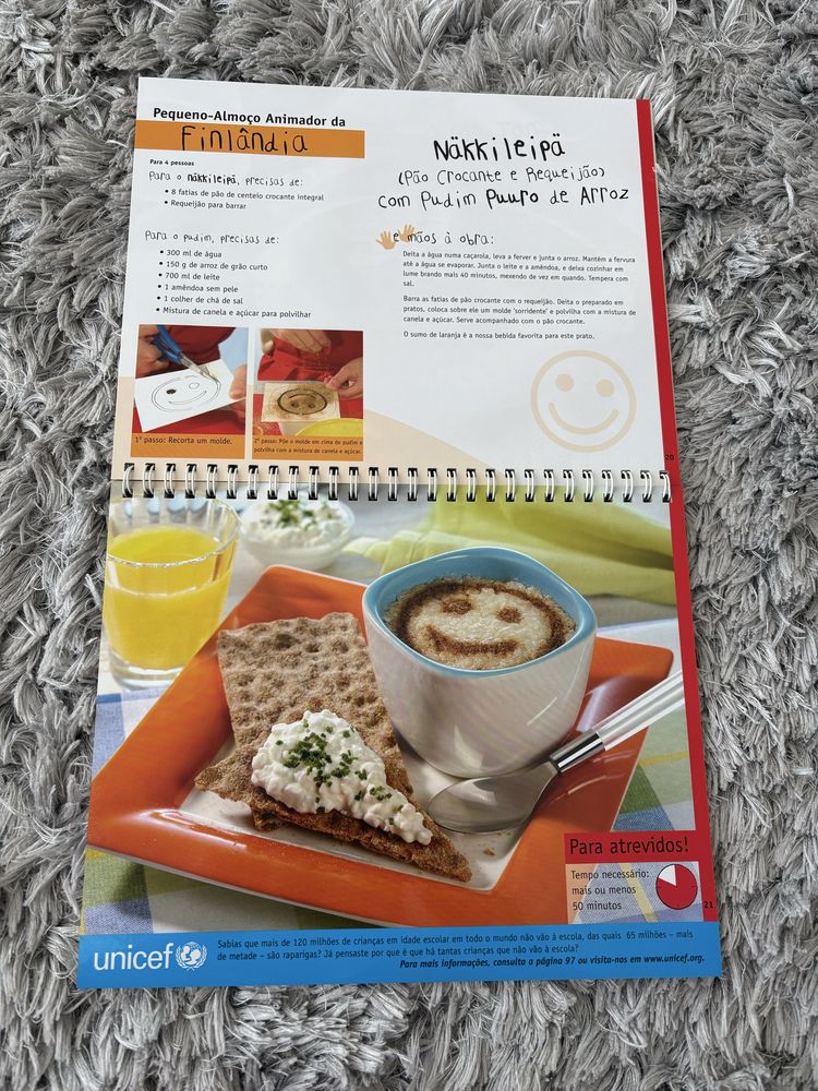 Livro de culinária para miudos