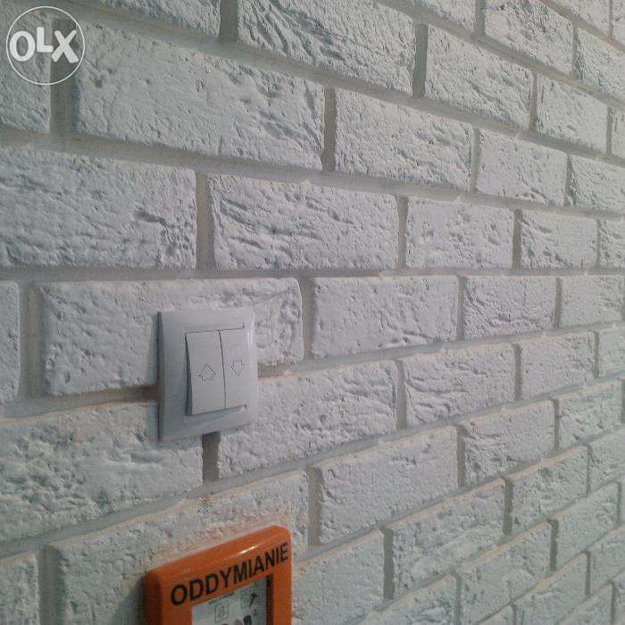 Cegła z fugą Płytki gipsowe białe 3D wysyłka w 24h!