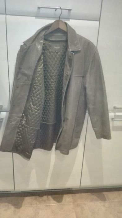 Casaco de pele para homem castanho