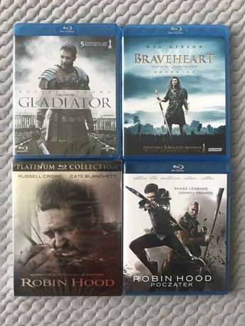 Gladiator, Braveheart, Robin Hood, Robin Hood: Początek - 4 Blu-ray