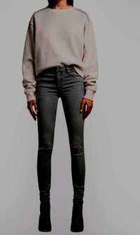 Jeansy rurki dziury grey skinny ALLSAINTS all saints NOWE W27 36 S