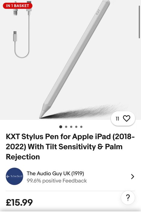 Стилус для iPad з високою чутливістю