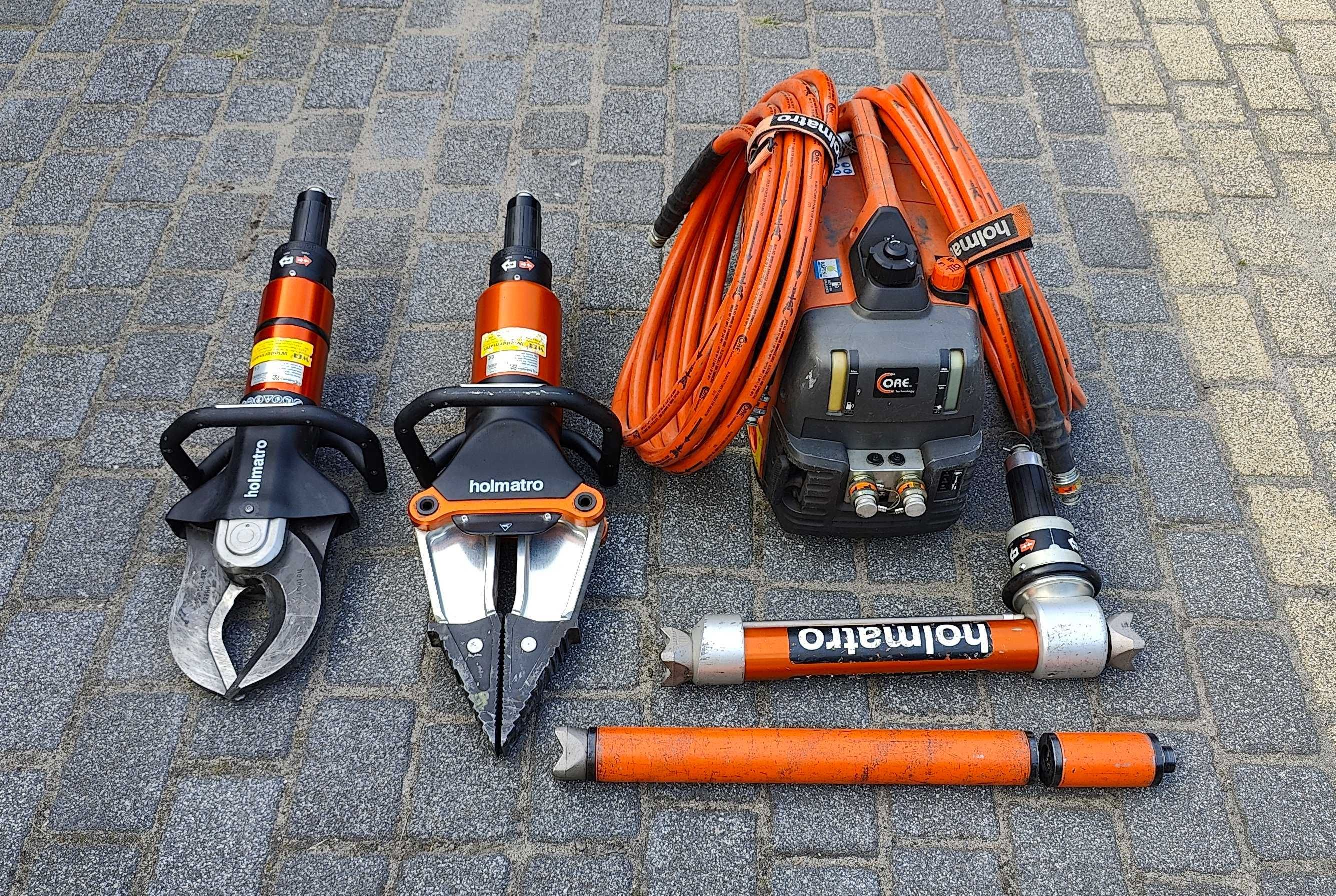 Narzędzia hydrauliczne Holmatro CORE zestaw w stanie idealnym