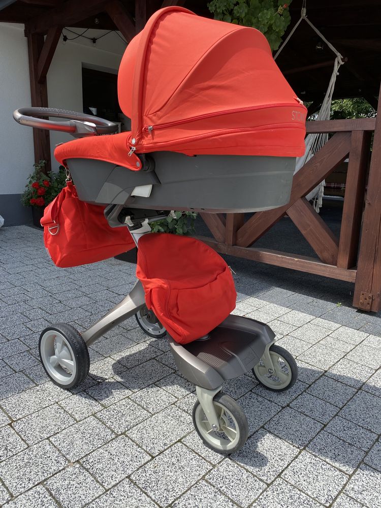 Mega zestaw Wózek Stokke Xplory v4, summerkit i torby stokke, adaptery