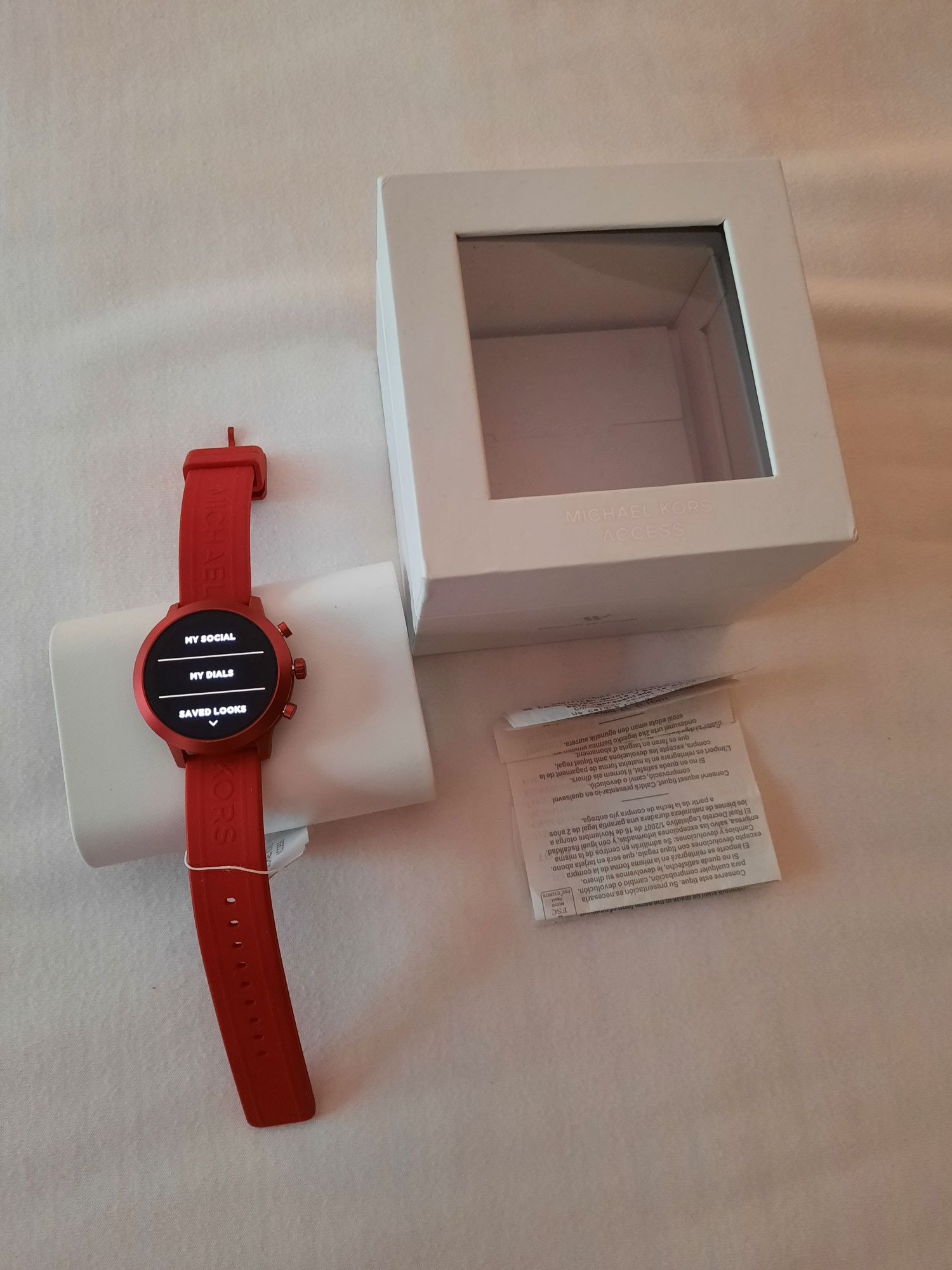 Smart watch Michael Kors vermelho