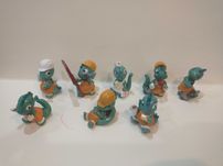 Figurki Kinder Dino budowlańce 8szt