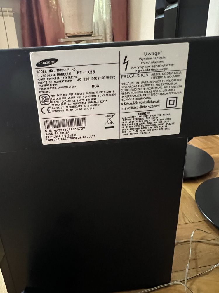 Kino domowe Samsung HT-TX 35