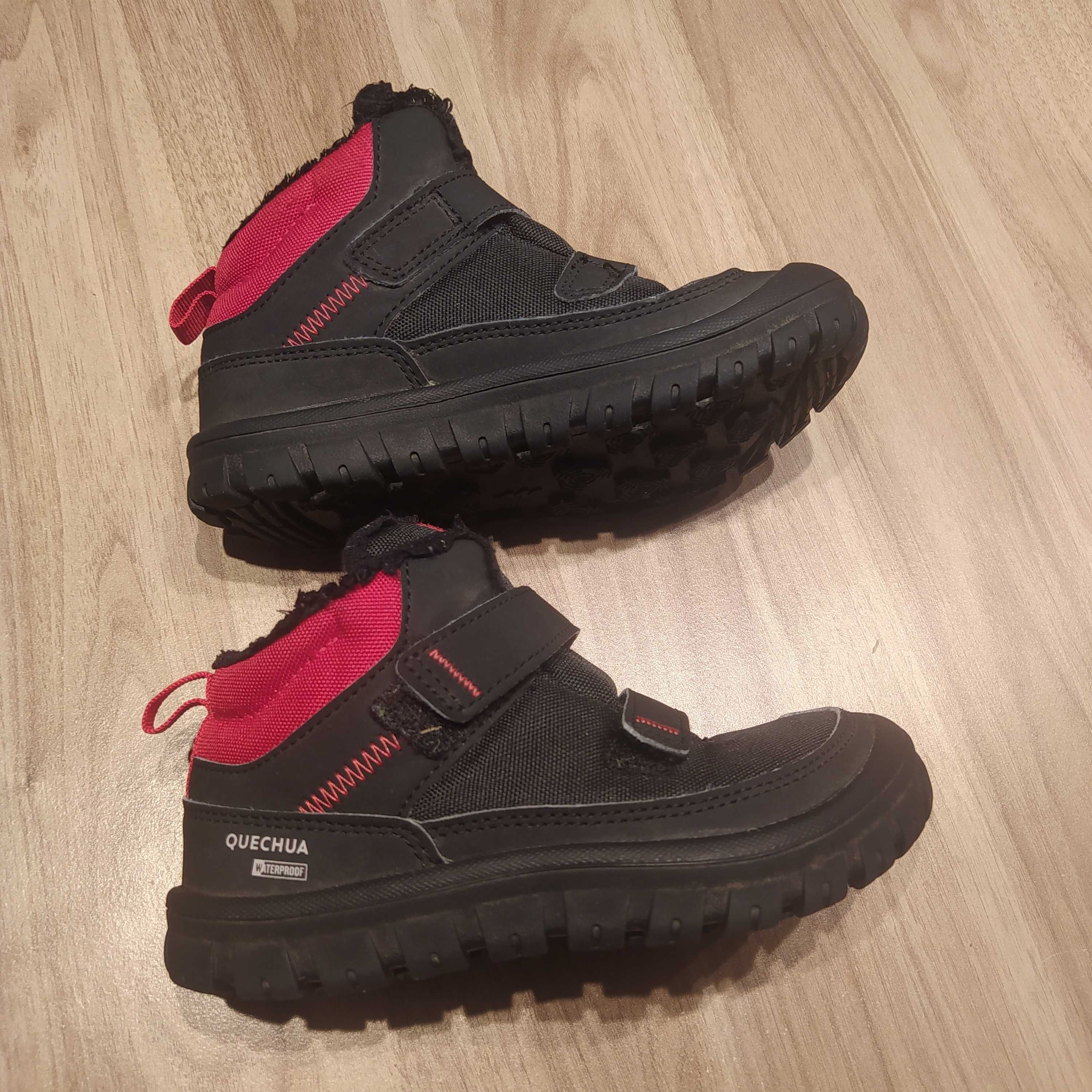 Buty zimowe turystyczne Decathlon Quechua SH100 na rzep