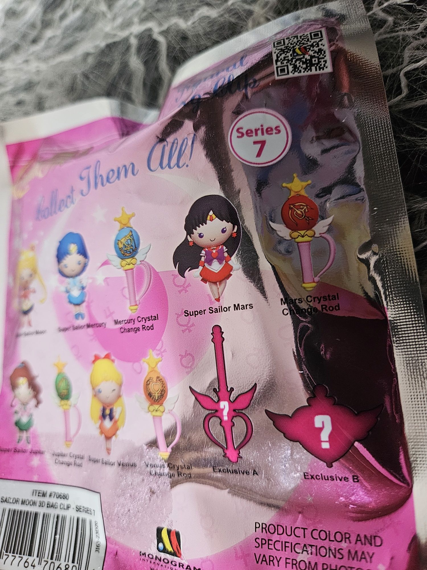 Sailor moon - Toei Animation: Figural bag clip 3D series 7