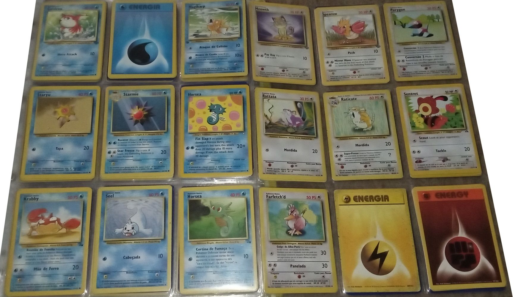 0,95€ Pokemon cartas 1998/1999