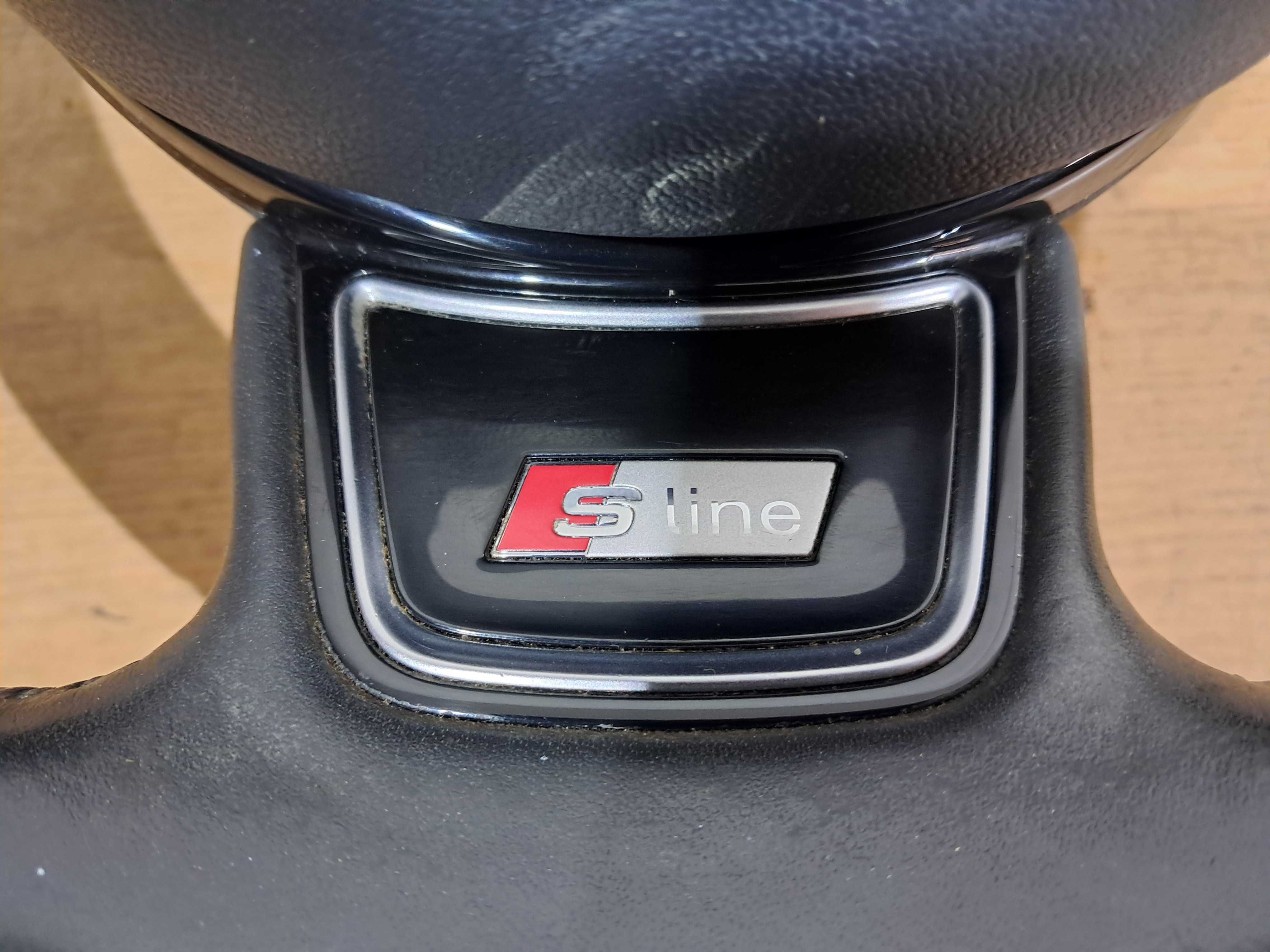 Kierownica A4 B8 A5 Q5 Lift S-line poduszka AirBag wiązka łopatki F1