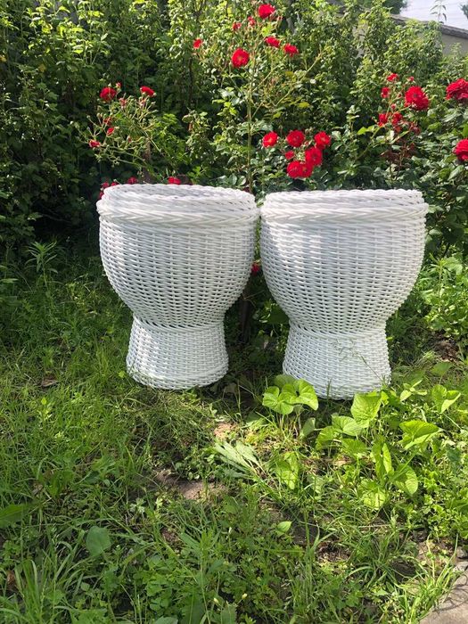 Кашпо, підвісні кашпо, плетена корзина, дровниця