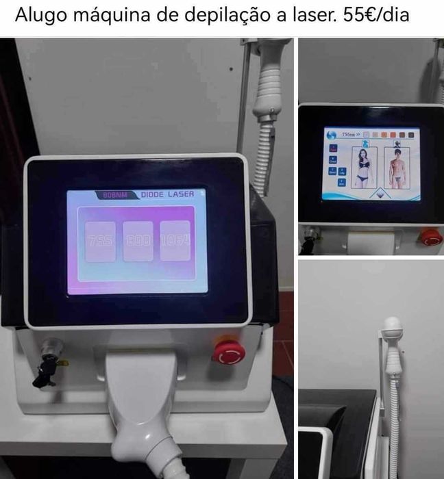 Aluguer de máquina de depilação a laser 3 ondas