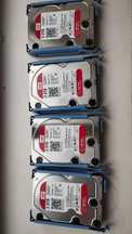 4x 2TB Dysk HDD WD Red NAS Hard Drive / WD20EFRX SATA 3.5", 64MB cache
