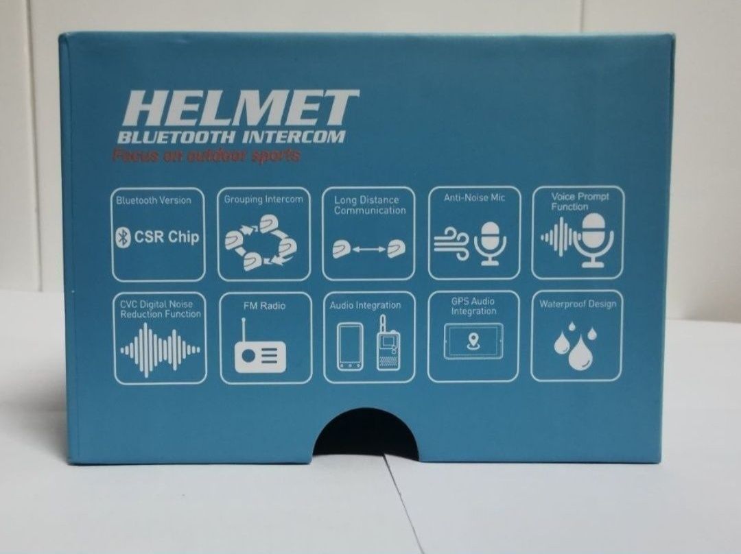 Auricular/intercomunicador Bluetooth/Capacete Conferência 6 Motards
