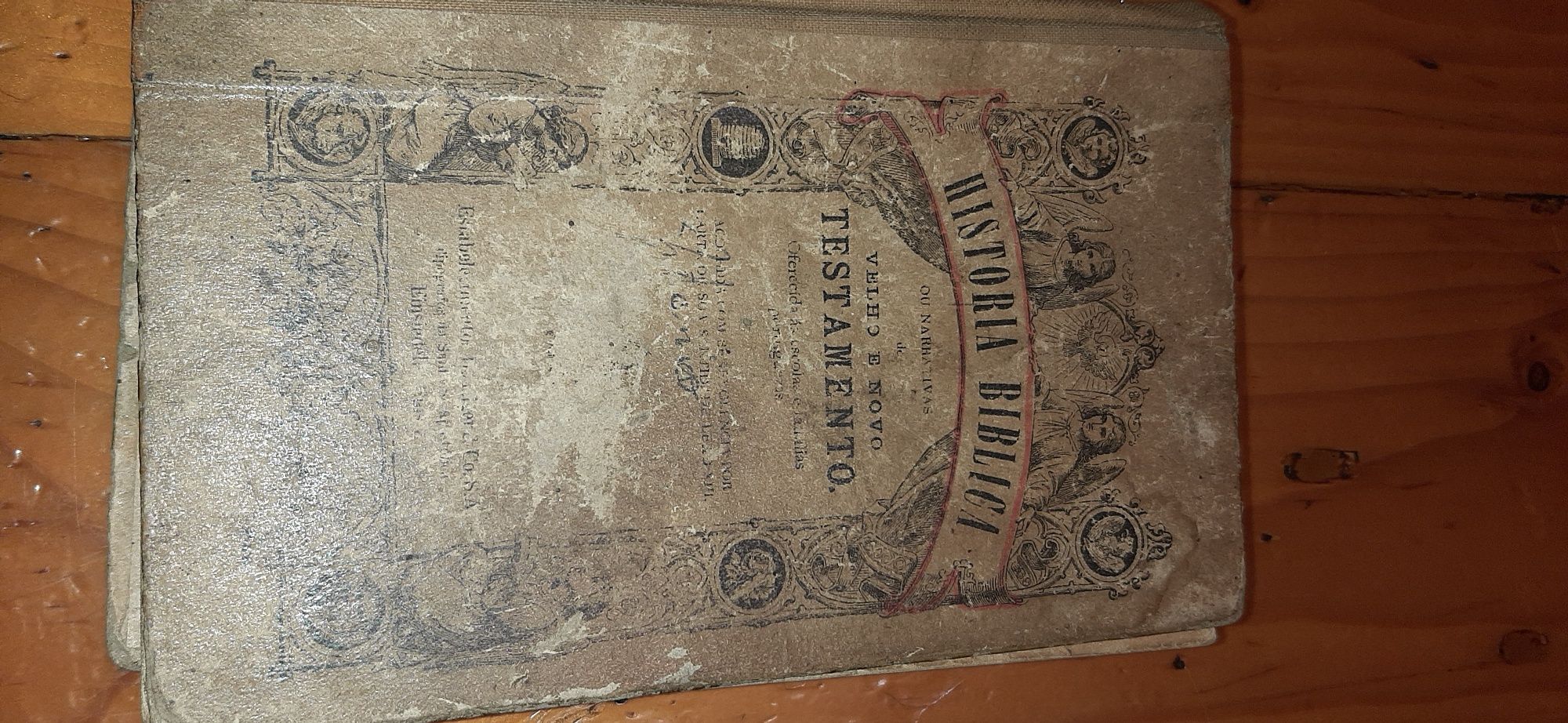 Antigo Livro  Velho e Novo testamento Ano 1880