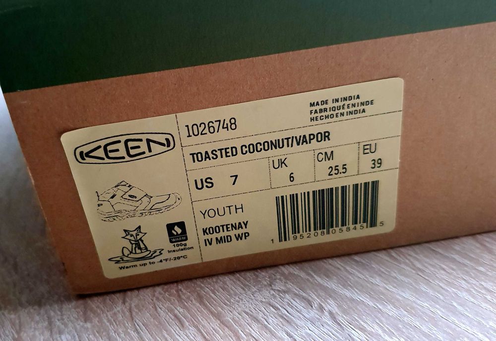 NOWE Buty zimowe KEEN młodzieżowe skóra r.39