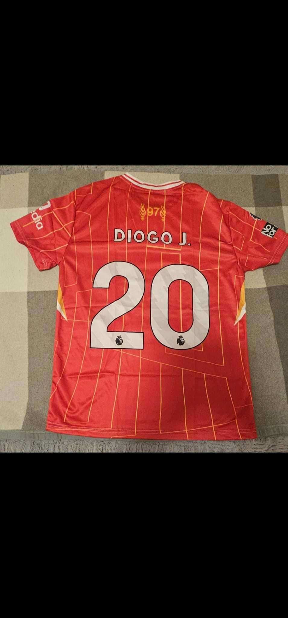T-shirt Diogo J vermelha, tamanho XL