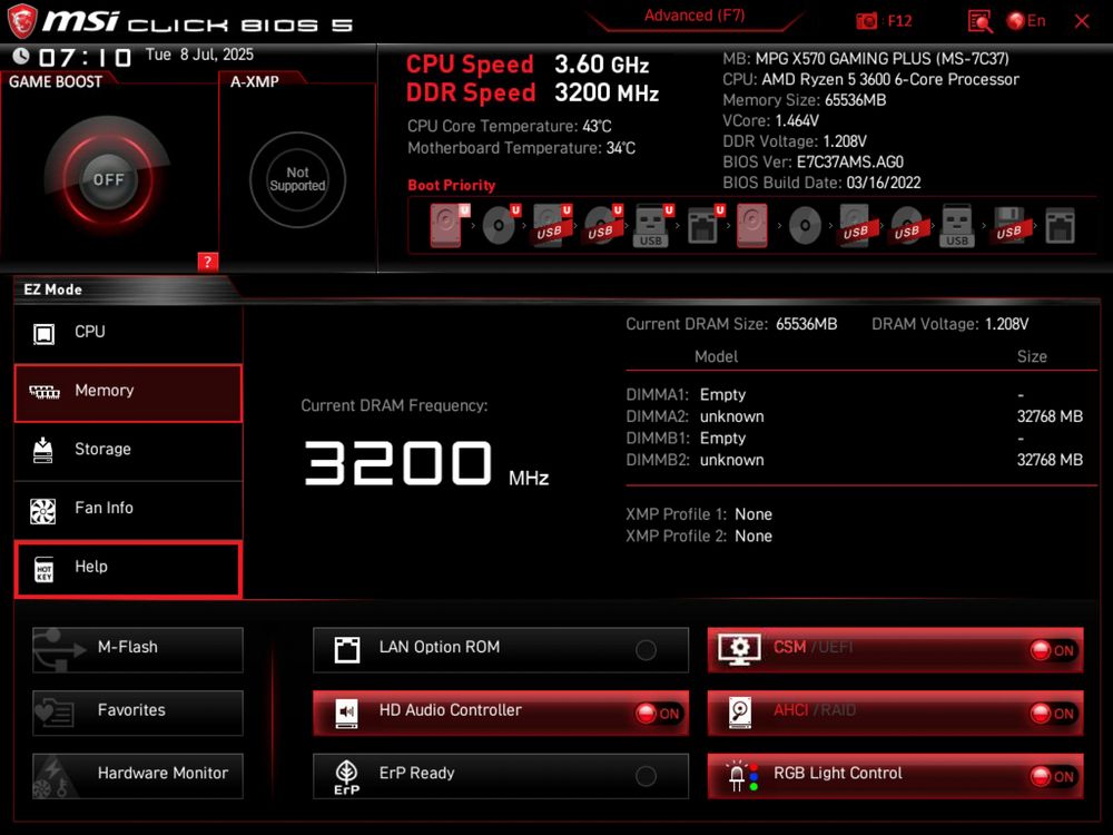 Płyta główna MSI MPG X570 Gaming Plus, Amd AM4