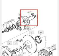 Wał John Deere 2054,2056,2058,2064,2066,2254,2256,2258,2264,2266