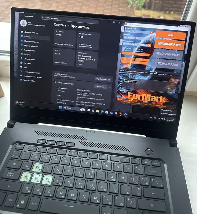 ‼️Asus Tuf F15‼️i7-11th/RTX3050/512GB / Ноутбук / Игровой