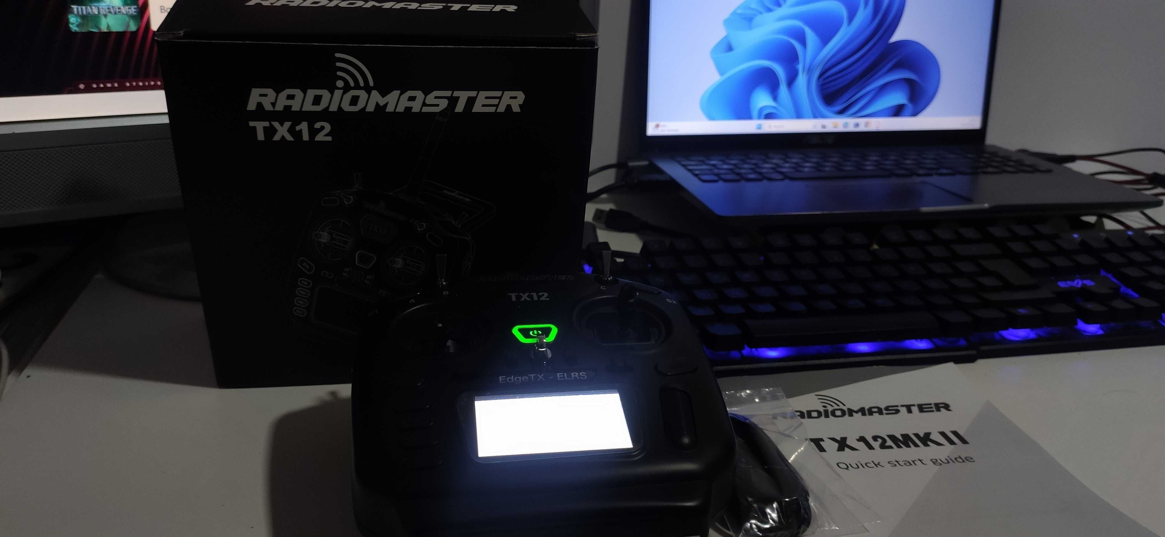 Comando Radiomaster Tx12 MKii para Drone FPV