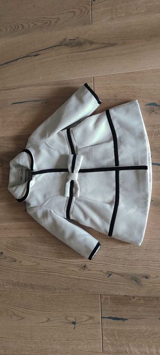 Płaszczyk jesienny Next 12-18 miesięcy + czapeczka żyrafa