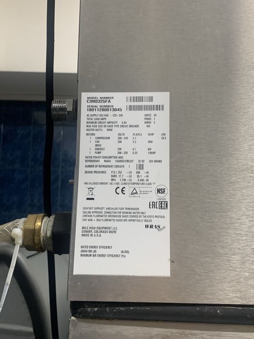 Льодогенератор ( кубик ) ice matic 75000