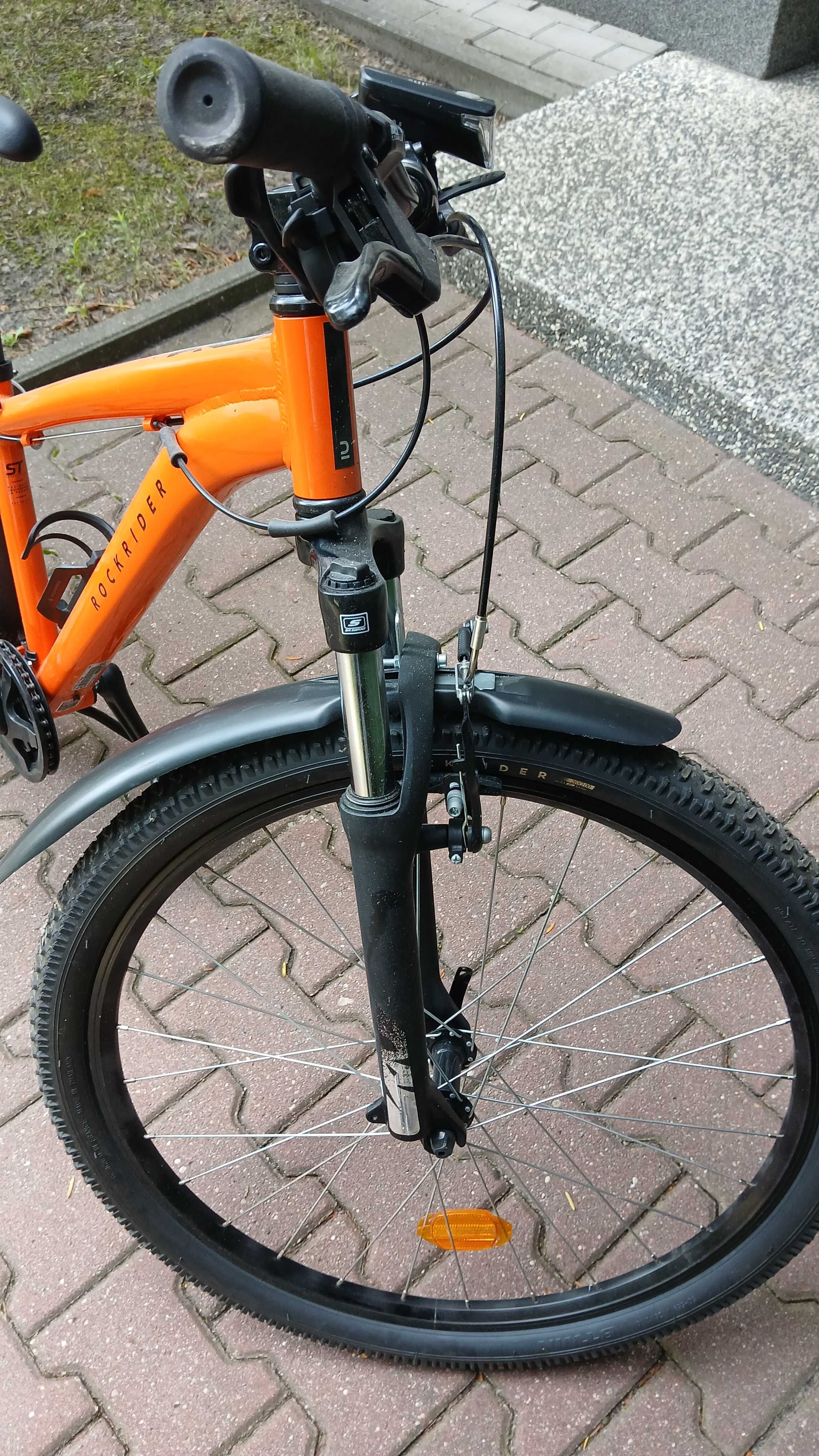Rower górski MTB dziecięcy Rockrider st 500 + kask
