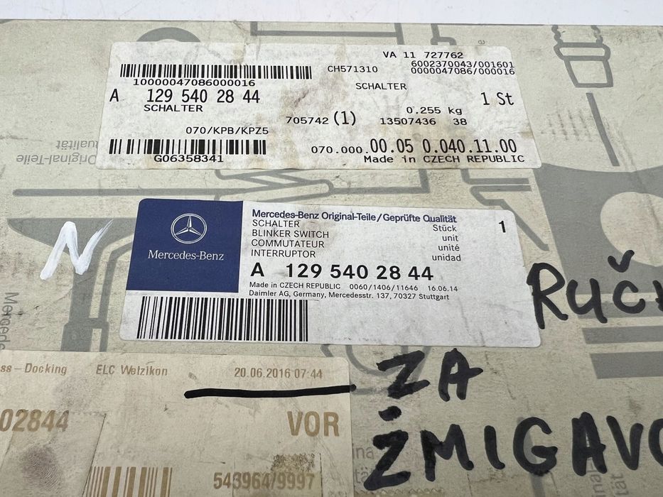 Mercedes SL R129 przełącznik Manetka włącznik świateł oryginał Nowy…