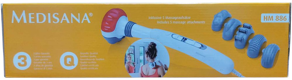 Masażer Medisana HM 886 wibracje 2 tryby + promienie + łamany 3 kąty
