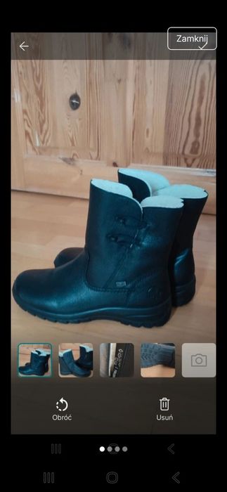 Nowe buty zimowe Rieker ortopedyczne rozmiar 39  skóra