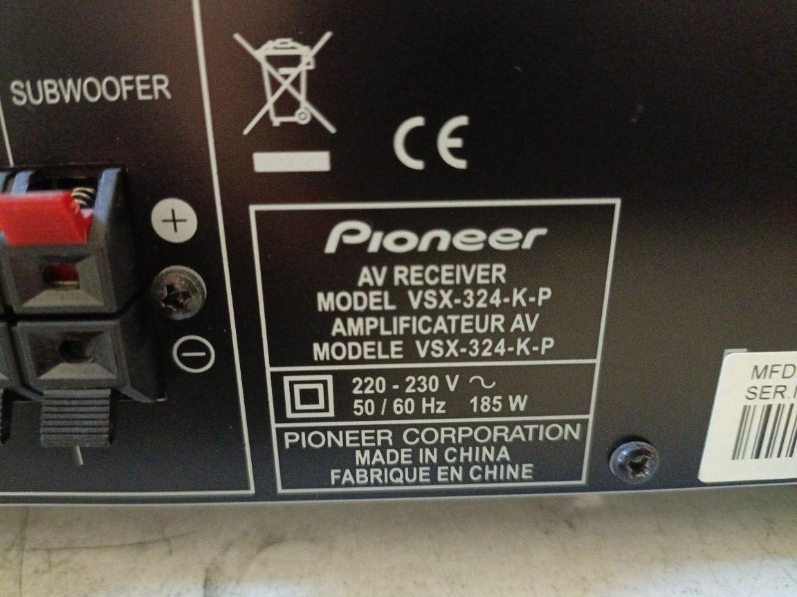Amplituner AV PIONEER VS-X321 HDMI, pilot