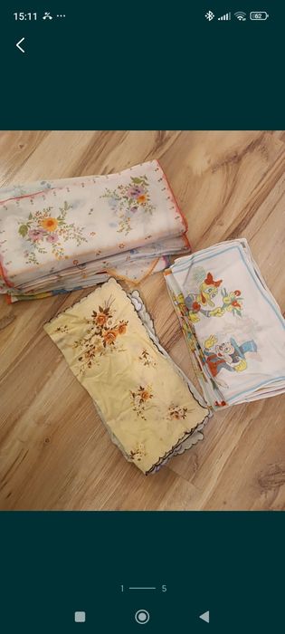 Chusteczki wielorazowe bawełna etamina ponad 80 szt