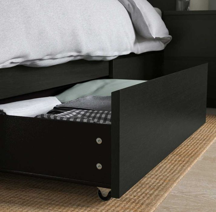 Cama casal 160x200+ estrado + arrumação (4 gavetas)