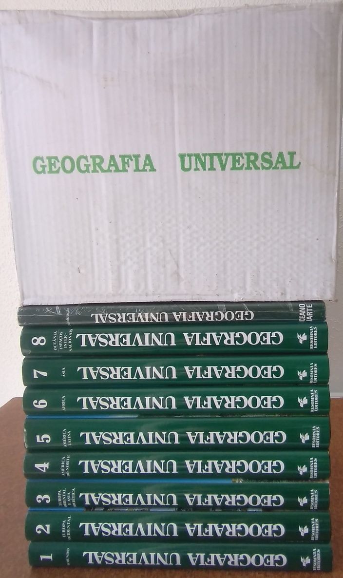 Geografia Universal - 9 livros novos na caixa original