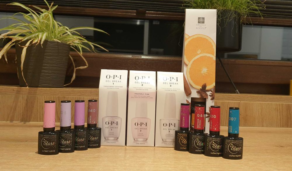 Zestaw lakierów do paznokci i patyczki zapachowe do domu NOWE