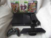 Konsola XBOX 360 E 500 GB+kinect+pad+gry