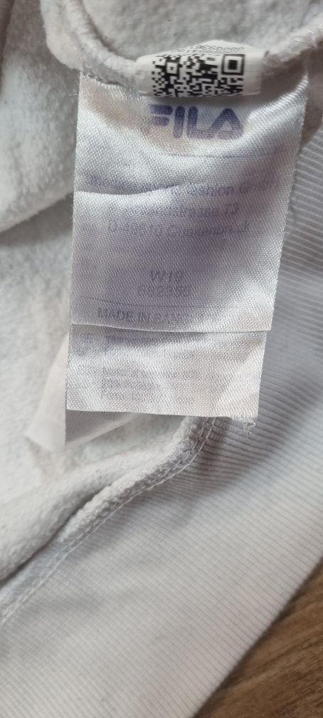 Bluza męska Fila, z kapturem, hoodie, biała, logo