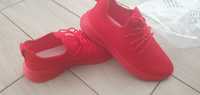 Кросівки літні сітка червоні нові легкі ідеал дихаючі