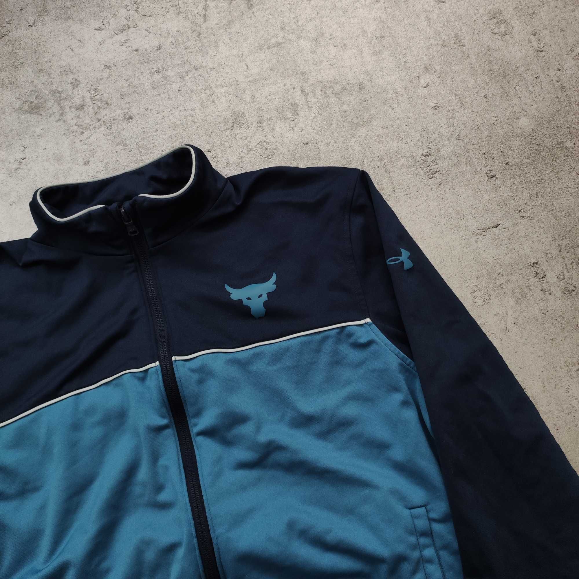 MĘSKA Bluza PREMIUM Rozpinana Suwak Under Armour THE ROCK Siłownia GYM