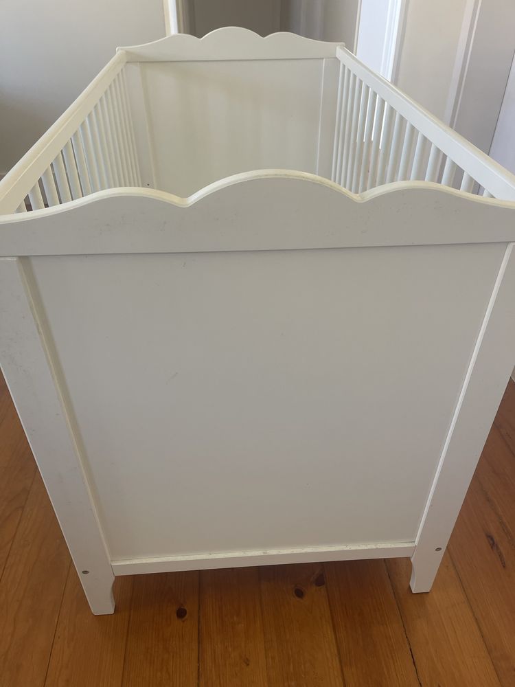 Berço branco IKEA SMÅGÖRA 60x120 c/ colchão