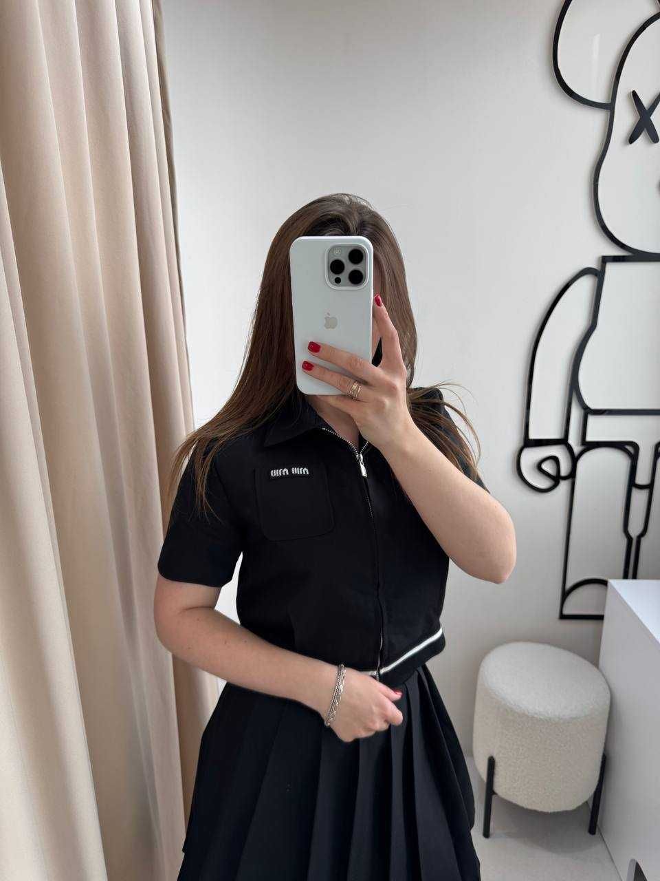 Костюм Miu Miu / Літній жіночий костюм Міу Міу Чорний S/M