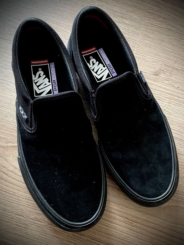 VANS Skate Slip-on Blackout (tam.39) - NOVOS