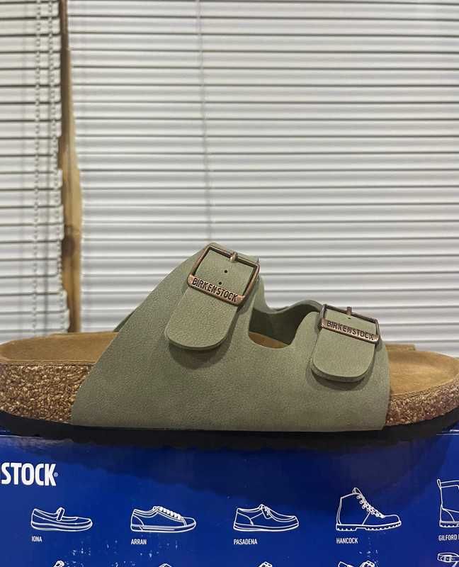 Nowe Birkenstock Arizona damskie Green Klapki R.40