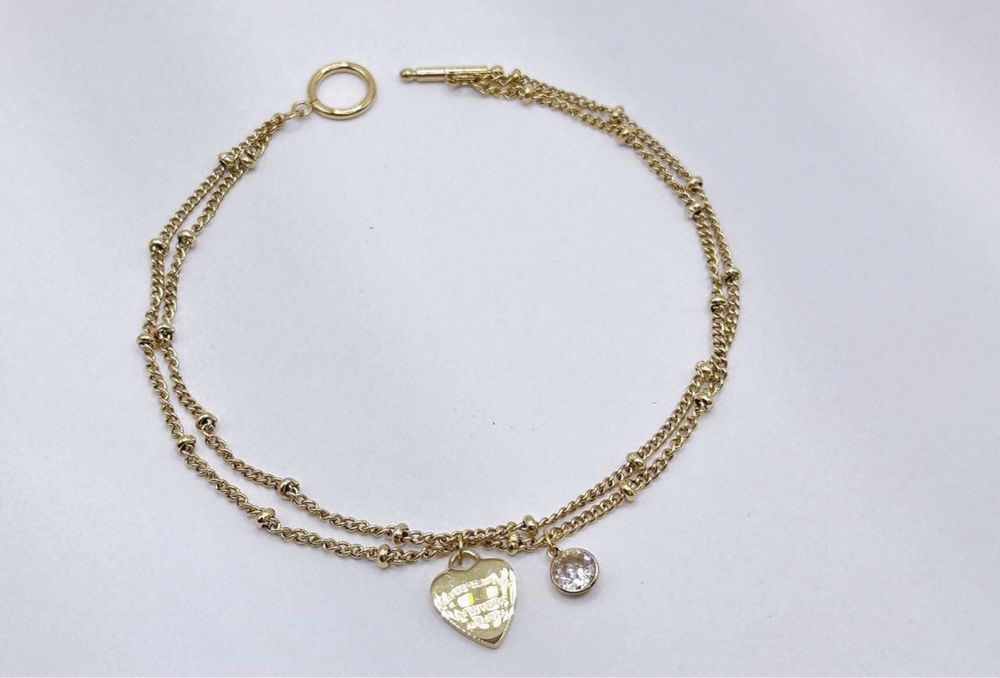 Bransoletka damska serce