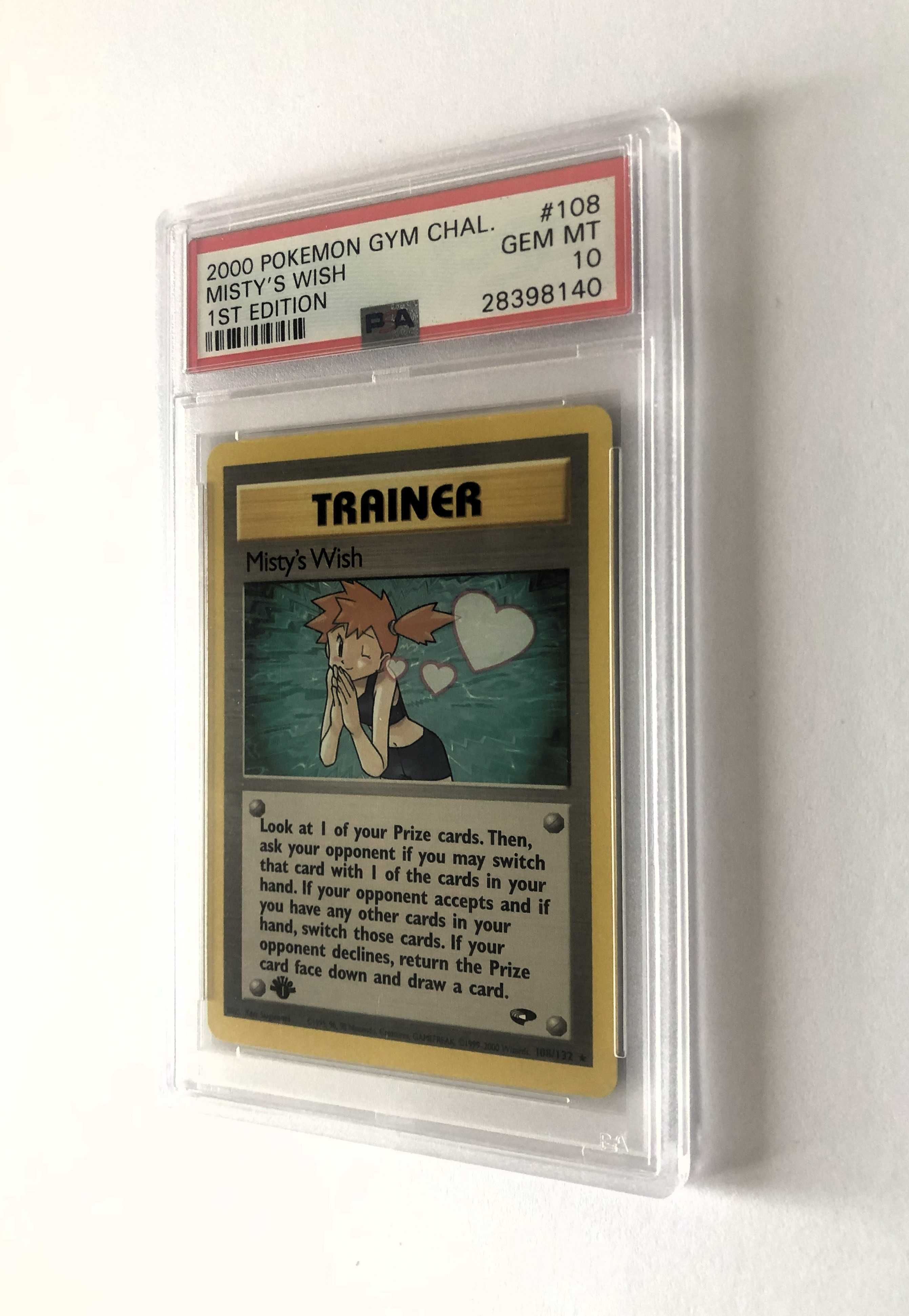 PSA 10 Pokemon Misty's Wish 2000 Gym Challenge 108/132 1st edition