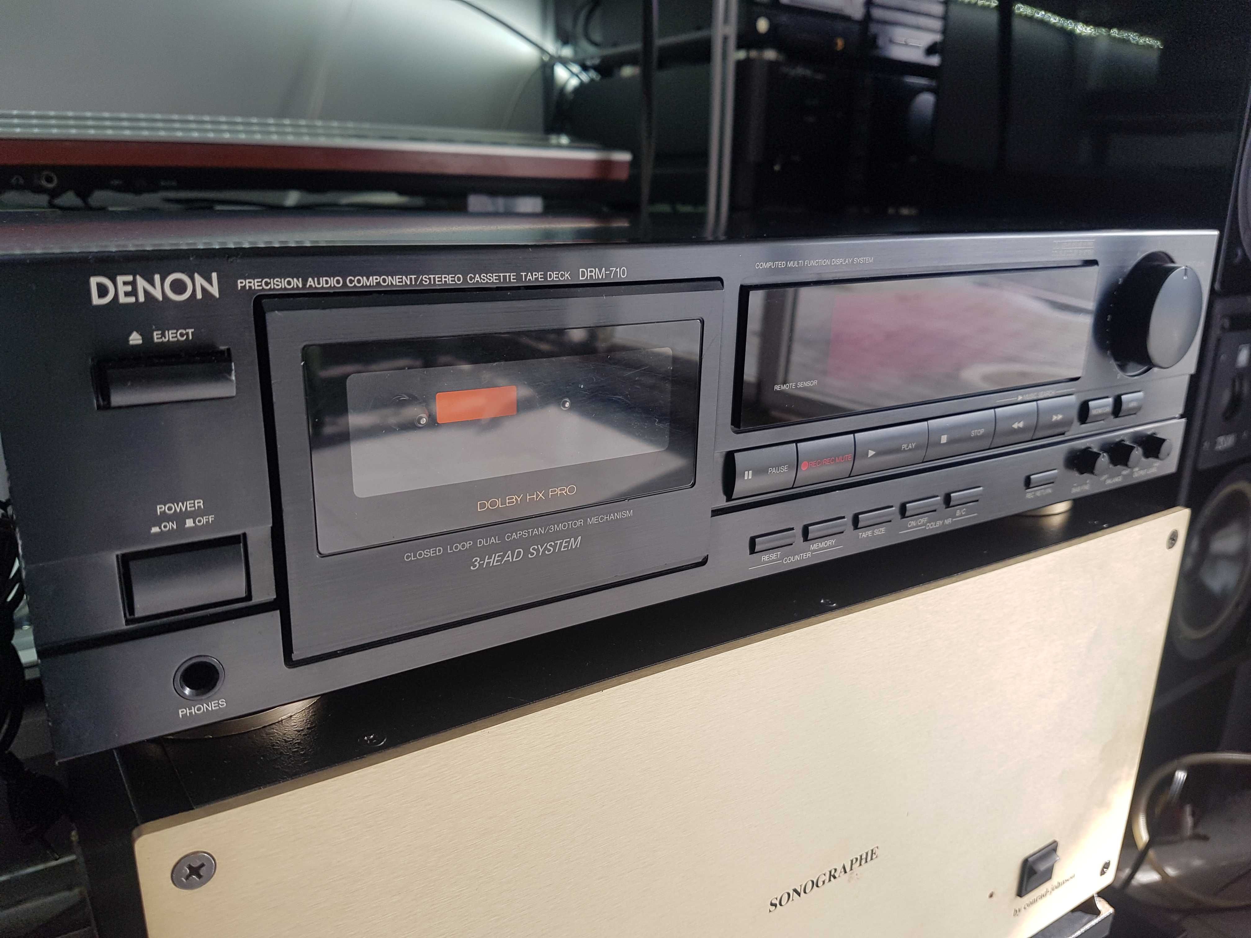 Denon DR-M 710 , Tape Deck de  Três Cabeças.